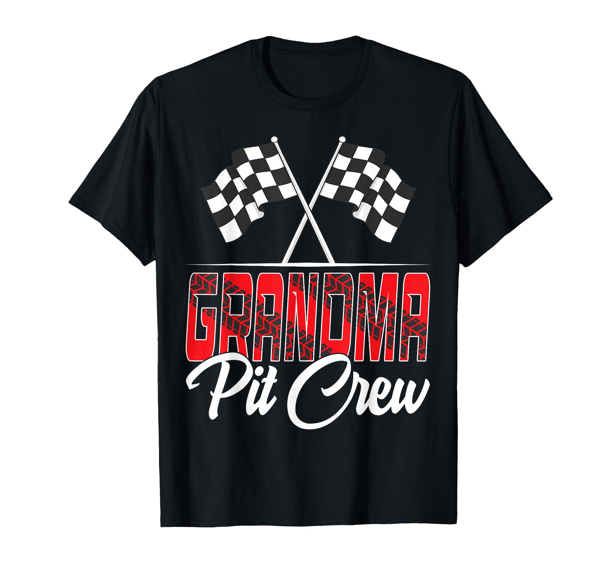 Race Car Birthday Party Racing Family Grandma Pit Crew T-Shirt