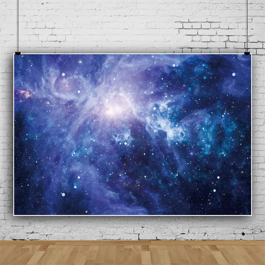Amazon | Caaerttply ブルーユニバース 宇宙 背景幕 写真撮影用 星月夜