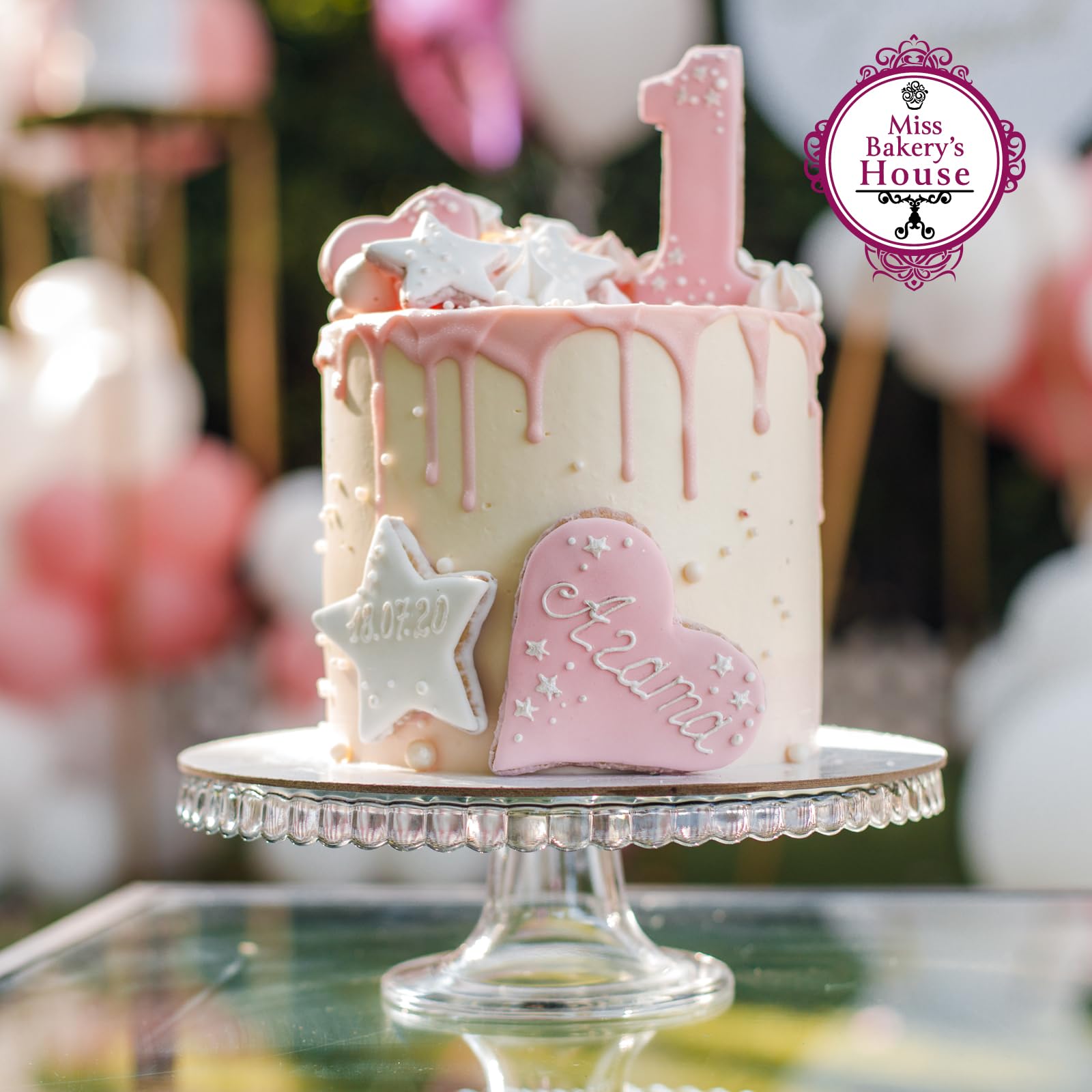 Miss Bakery's House® Cake Board - 2 mm - 15 cm - Argento & Oro - 10 Pezzi Double Face - Rotondo - Piatto per Torta Rivestito - Lucido - Utilizzabile su Entrambi i Lati