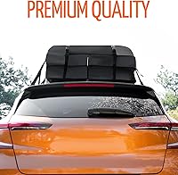 Vista 6 de ZONETECH - Bolsa de carga para techo de coche resistente al agua con tapete antideslizante protector – 8 correas reforzadas de calidad premium