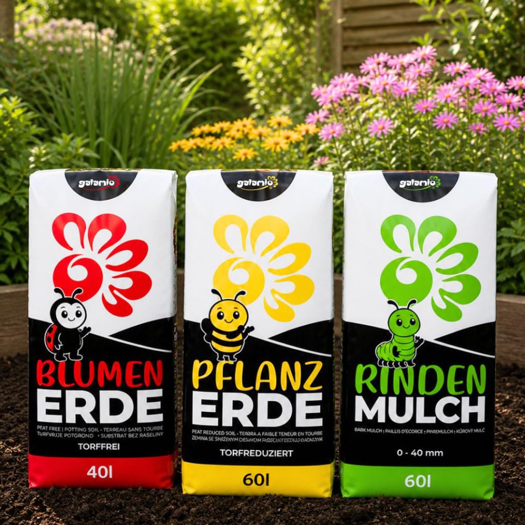 GALAMIO - Rasenerde mit Sand (40L Sack) – 30 Säcke auf Palette / 1.200 Liter – Rasensubstrat für Neuanlage, Ausbesserung und Rasenpflege – Langzeitdünger und Rindenhumus für Rasen und Grünflächen