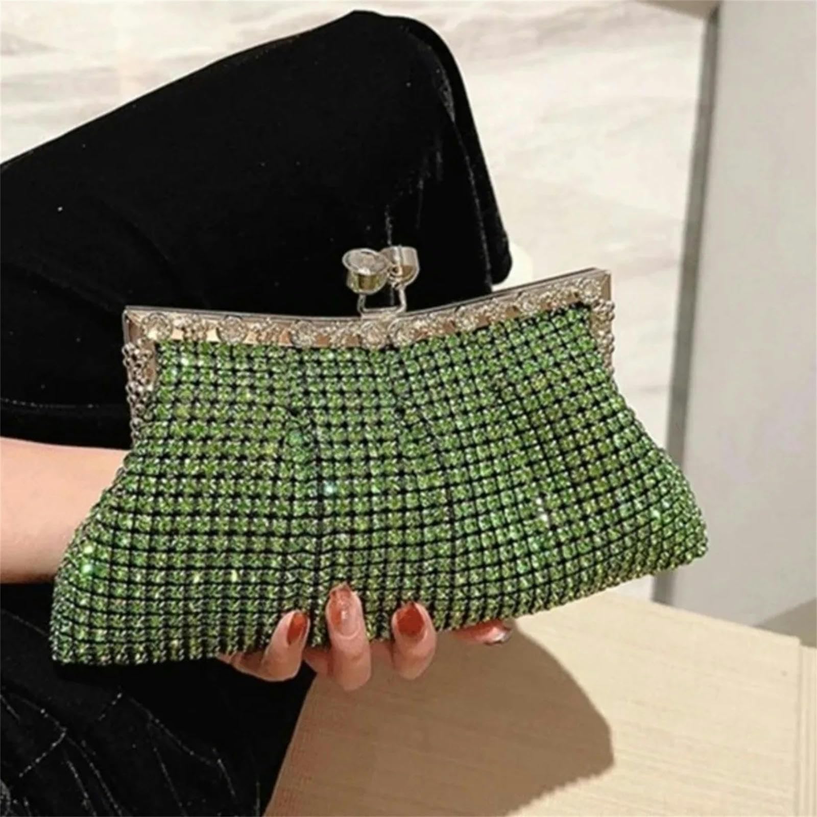 pochette donna da borsa Borsa Della Frizione Da Sera Femminile Catena Staccabile Per La Borsa Da Ballo Della Borsa Da Spicco Della Borsa Da Donna-j-extra Grande
