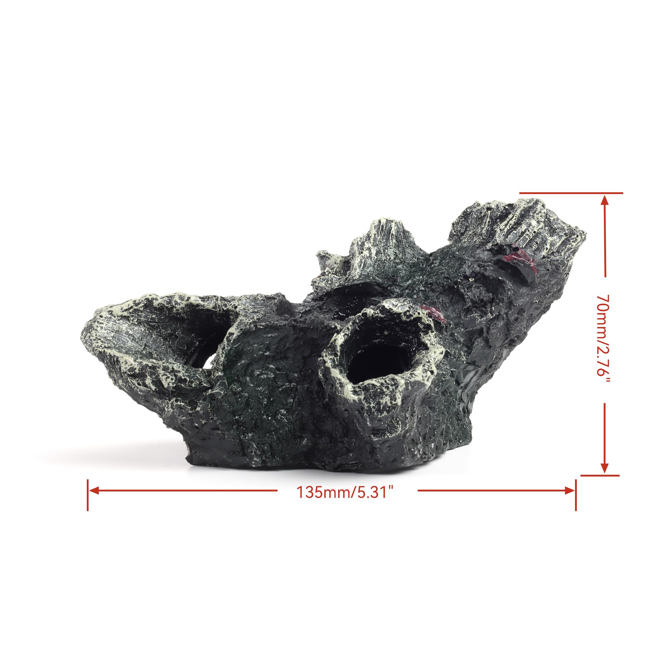 Aquarium Decorations Ornament Artificial Hollow Wood Aquarium Landscape Tree Resin for Glass Fish Tank Decoration Fish Shelter Hideouts - Image 3