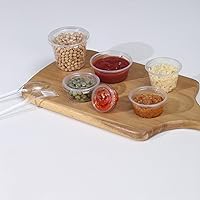 Vista 9 de [300 Sets - 2 oz] Portion Cups With Lids, Jello Shot Cups With Lids, Small Plastic Containers With Lids, Plastic Sauce Cups With Lids, Disposable
