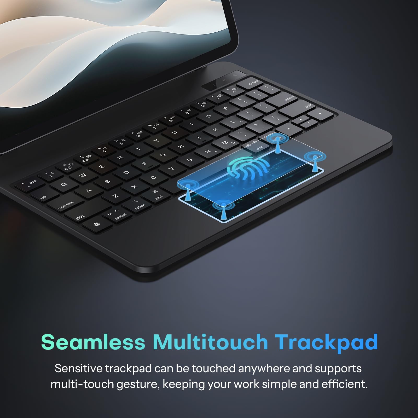 Amazon.com: OMOTON Bluetooth Magnetic Keyboard Case for iPad Pro