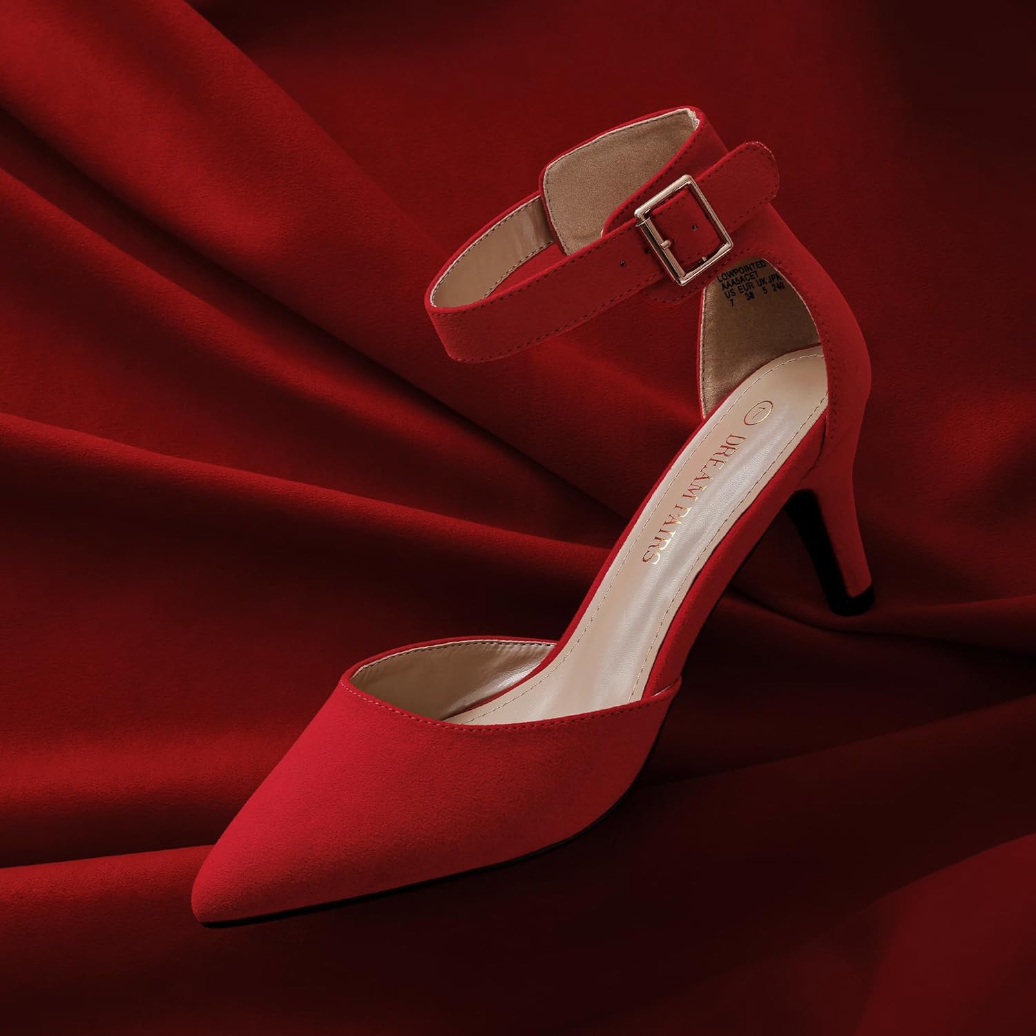 DREAM PAIRS Kitten Heel Low Heel for Women Closed Pointed Toe Pumps Wedding Party Sexy Dress Shoes Lowpointed - Image 6