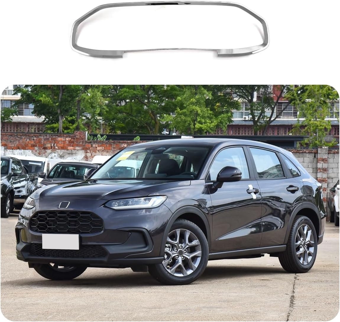 Car Accessories Fit for Honda New HR-V HRV 2023 2024 2025 2026 Front Grill Grille Strip Cover Molding Trim (Chrome) 1PC ABS