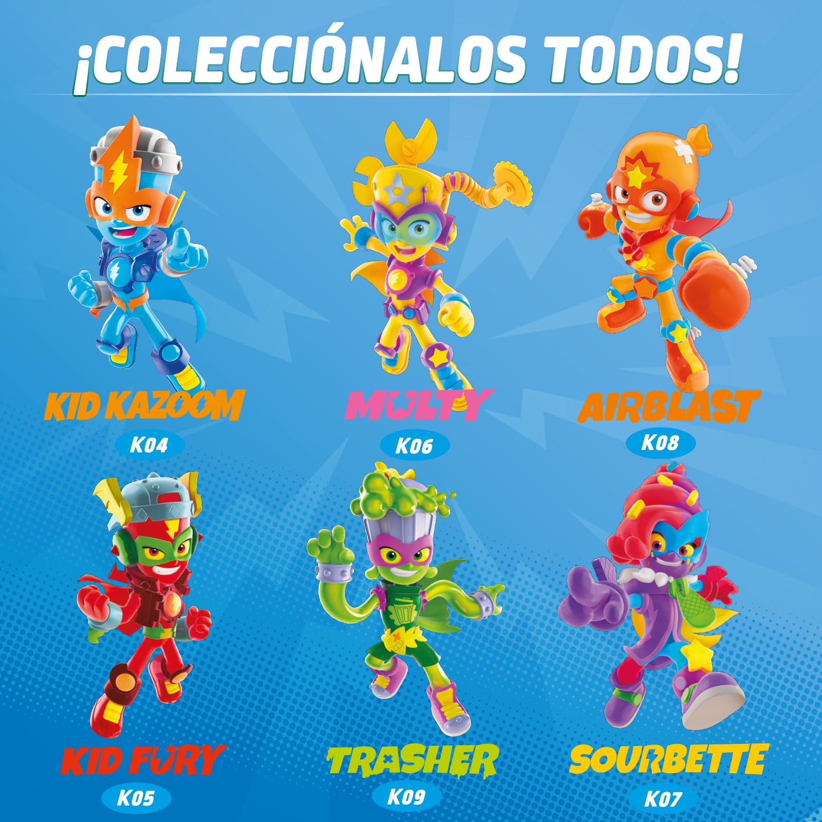 Superthings Kazoom Kid Figura articulada de la Serie de TV - Contiene 1 Kazoom Kid, accesorio exclusivo