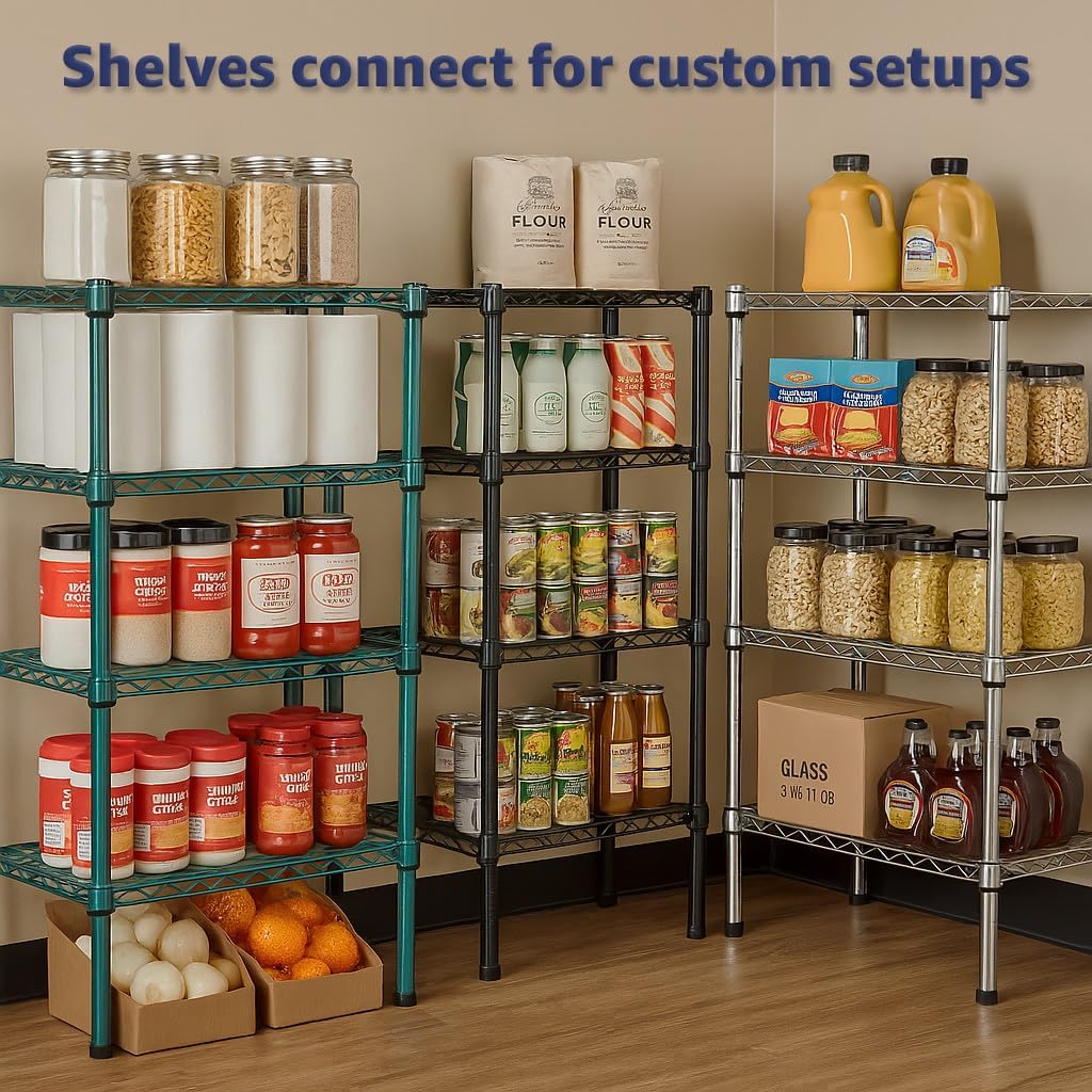 2 Pack 21" x 30" x 8" Chrome Wire Dunnage Rack – Heavy Duty Storage Shelf for Commercial Use, NSF