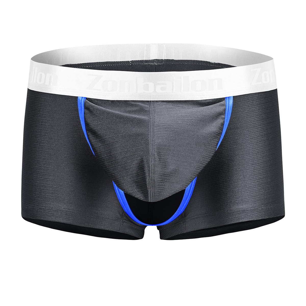 BIATWOWR Ergonomic Men's Boxershorts Flat Front No Bulge Lightweight Fit