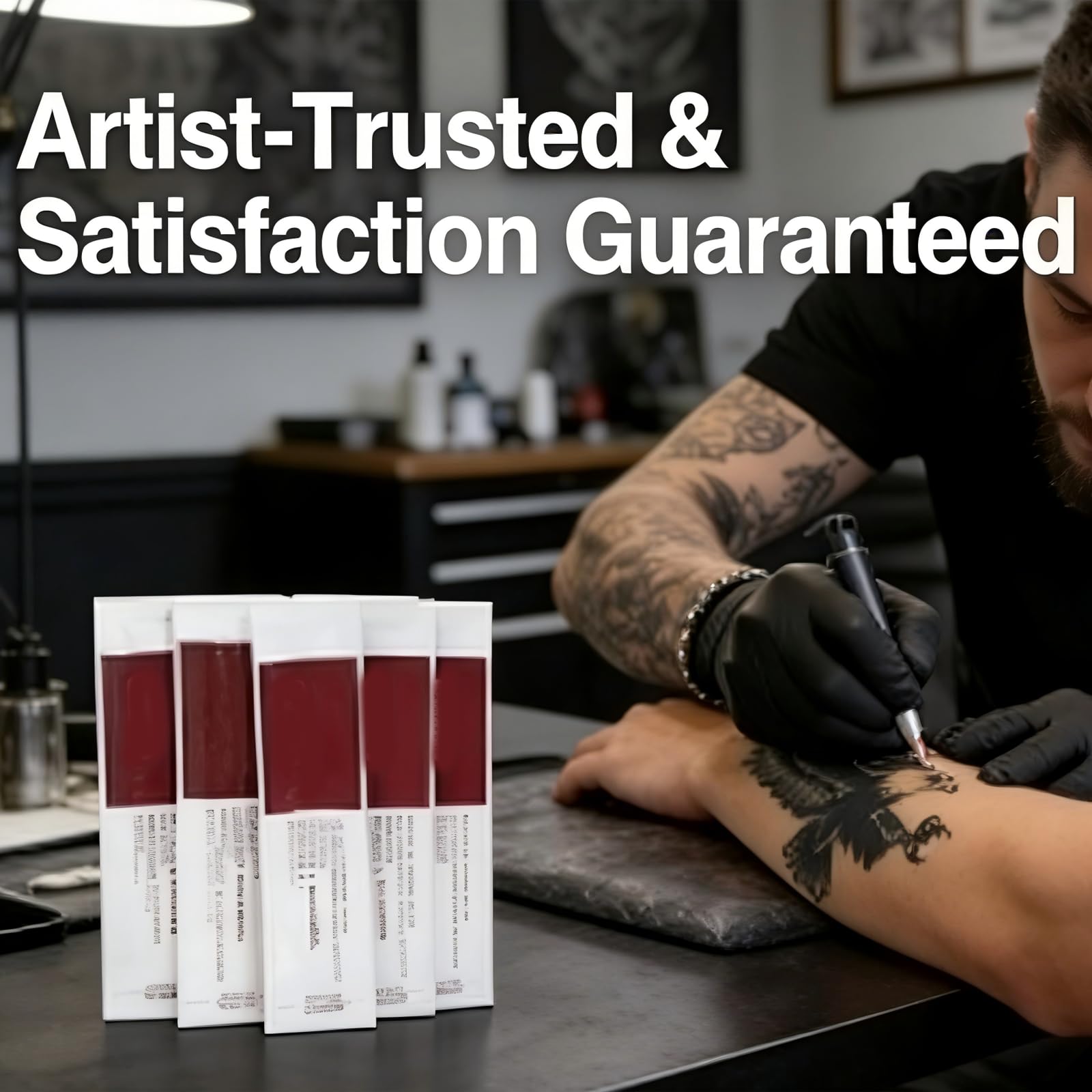 Unihuby Crema para Tatuajes Gel Curativo Vitamina A&D Aftercare 100pcs