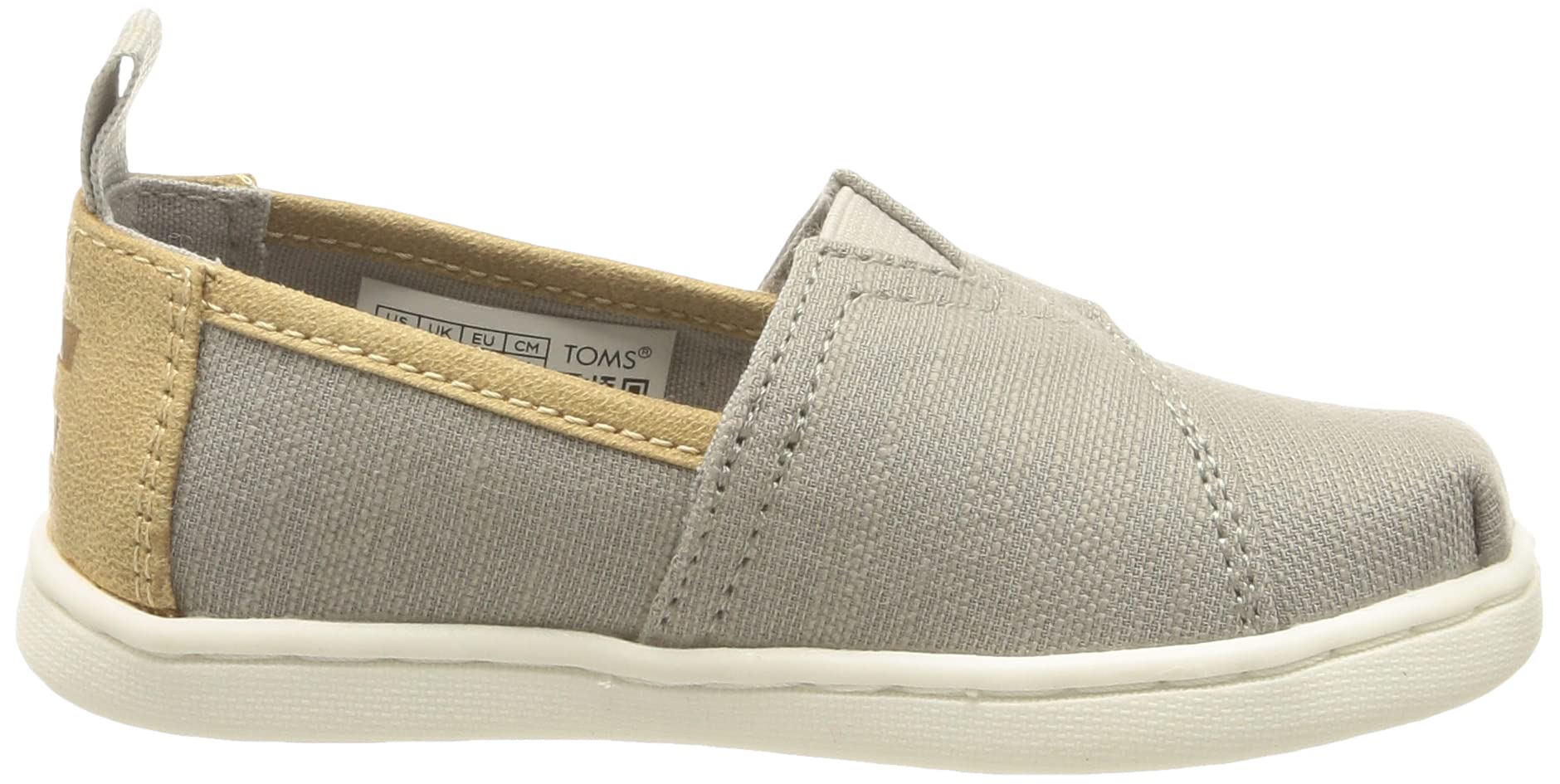 TOMS Tiny Alpargata, Espadrillas Unisex - Bambini e ragazzi, Grey Brown, 27 EU