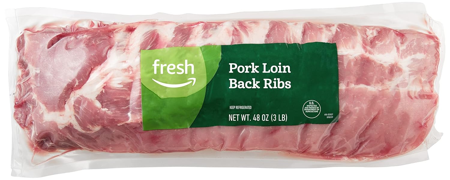 Fresh Brand, Pork Back Ribs, Bone-In, 3 lb
