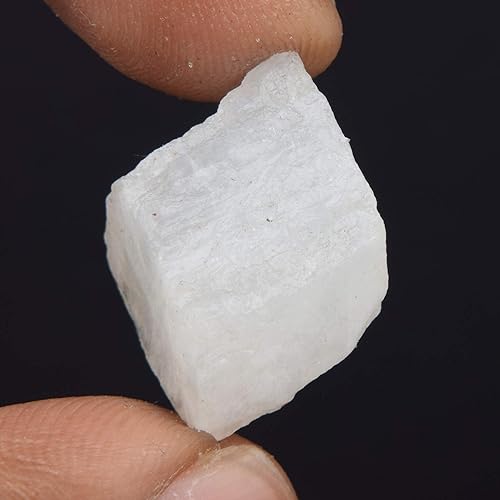 Miniatura 3 de Piedra preciosa natural de calcita arcoíris auténtica, calcita arcoíris blanca genuina de 14.50 quilates, sin cortar, piedra curativa