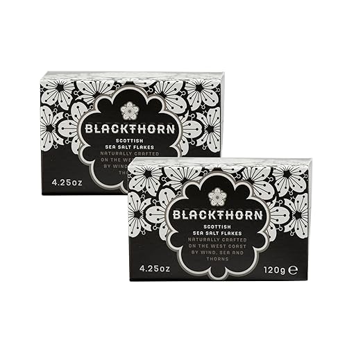 Vista 14 de Blackthorn Scottish Gourmet - Copos de sal marina natural y sin refinar, caja de 4.25 onzas