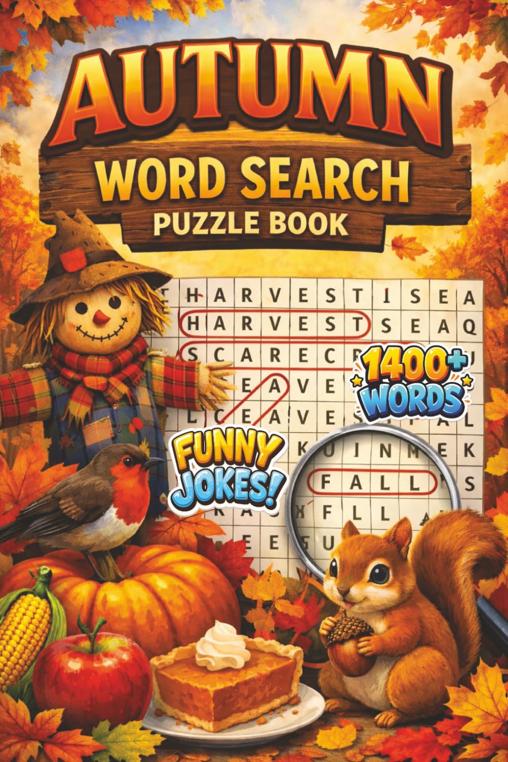 Autumn Word Search Puzzle Book: A collection of word searches inspired by Warm Drinks, Thanksgiving, Staying Cozy and Many More. A fun and engaging gift for sharp minds of all ages. 6x9 inches.