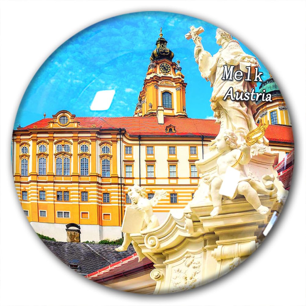 Afghanistan-0001 Austria Melk Fridge Magnet Refrigerator Stickers Decorative Magnet Travel Souvenir Glass