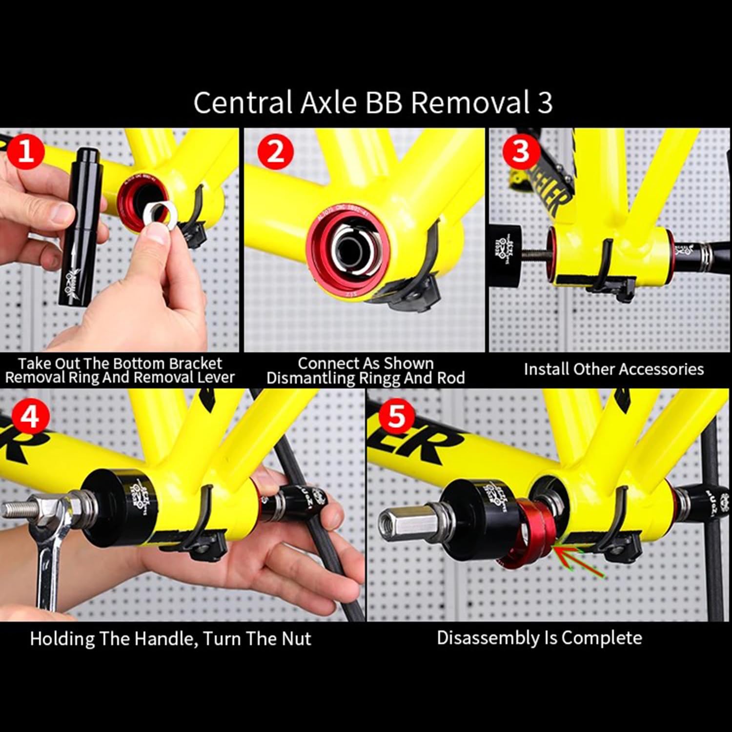Kit De Parte Inferior De Bicicleta Para Instalar y Quitar El Soporte,Herramienta Profesional Para Rodamiento BB86/30/91/92,PF30,Kit De Mantenimiento De Precisión Para Entusiastas De La Bicicleta