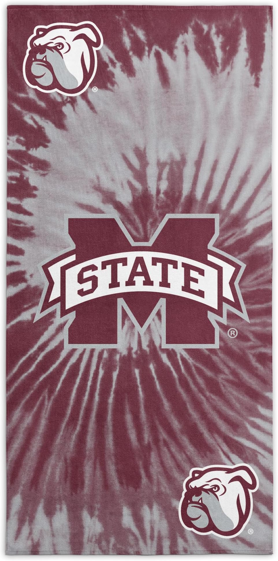 Northwest NCAA Mississippi State Bulldogs Beach Towel, Psychedelic, 30" x 60" (Pack of 6)
