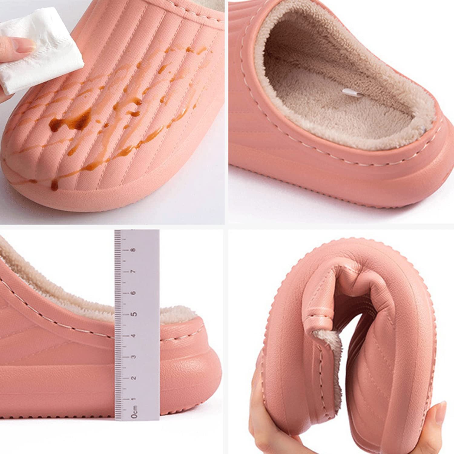 Pantoufles En Coton Pour L'hiver - Pantoufles Chaudes En Peluche Pour