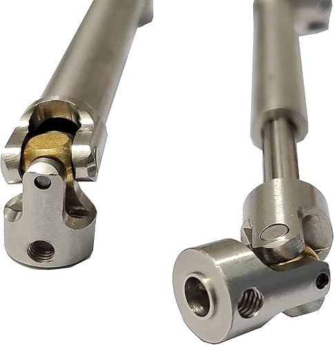 Miniatura 3 de 2 ejes de transmisión de acero inoxidable 4.409-6.496 in para 110 RC Crawler Trx4 SCX10 Wraith Axial SCX10II Capra D90 TF2 Redcat Gen7
