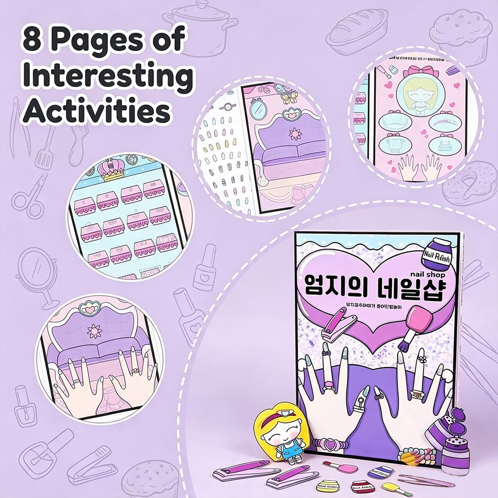 DIY Quiet Book for Kids - Makeup Theme -2 DIY Quiet Book for Kids - Makeup Theme -2