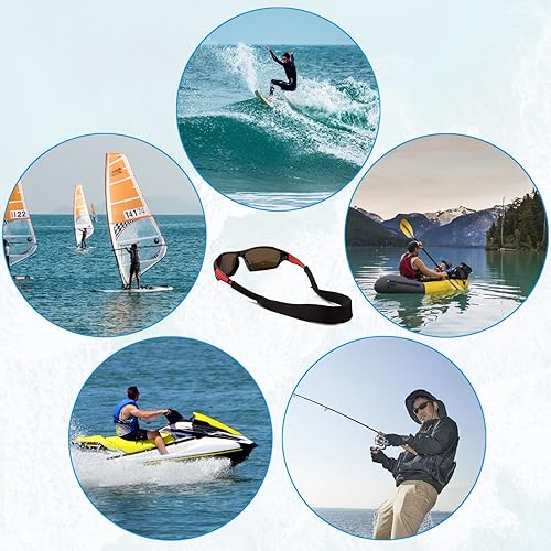 Miniatura 5 de TRIUMPH VISION Correas flotantes para gafas de sol de 3 unidades, retenedor de gafas de seguridad para mujeres, soporte para gafas para niños,