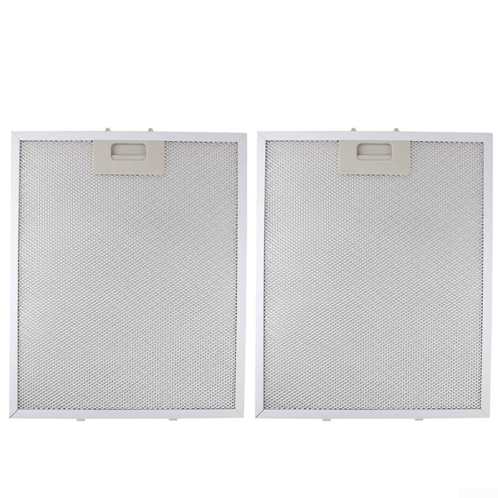 Metalowy filtr przeciwtłuszczowy do okapu kuchenne 2 szt. Filtr tłuszczu do okapu kuchennego, zamienny filtr tłuszczu do okapów kuchennych 350x240x9mm