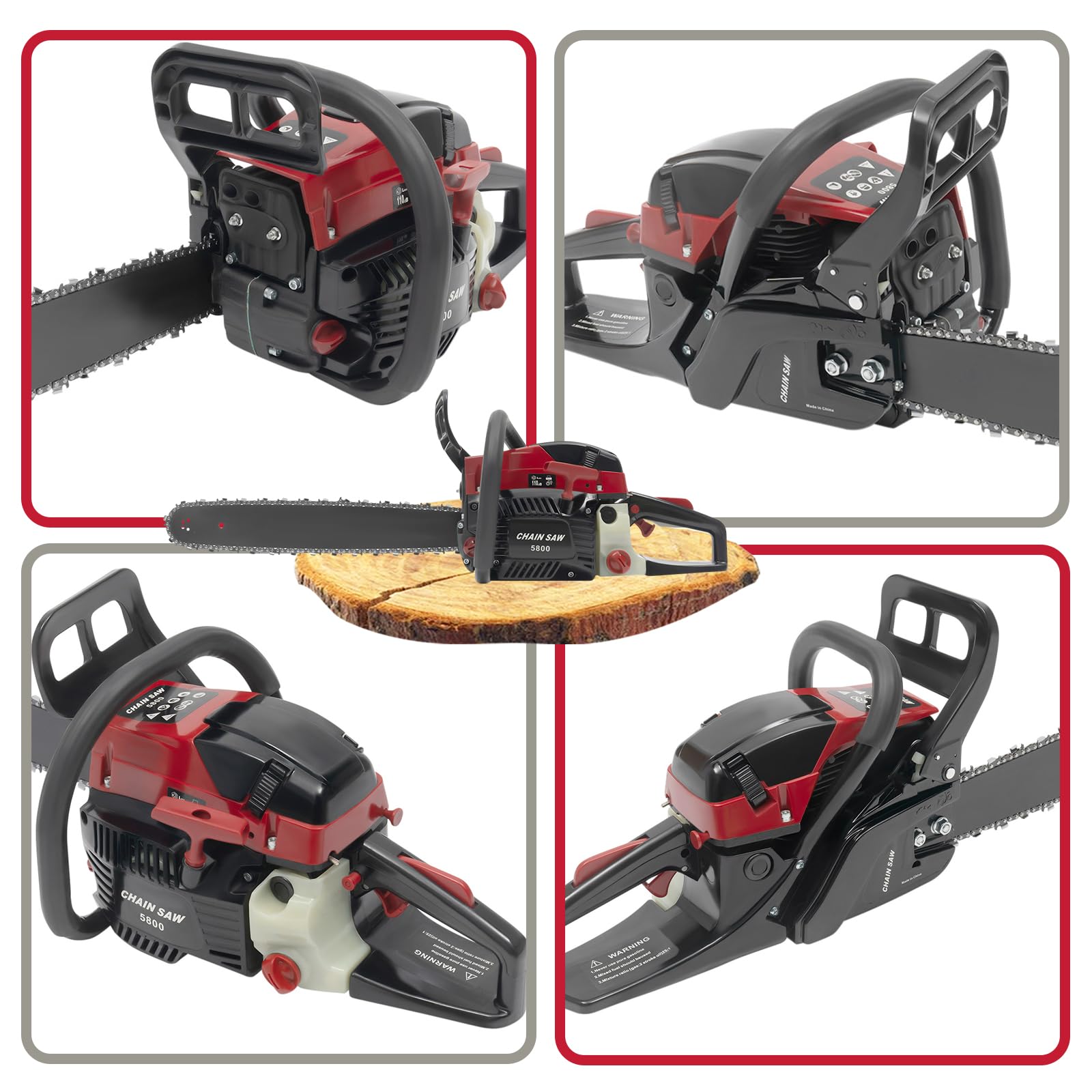 saya-handmade38 Amazon.com : 58cc Gas Chainsaw, 20 Inch Gas-Powered Handheld