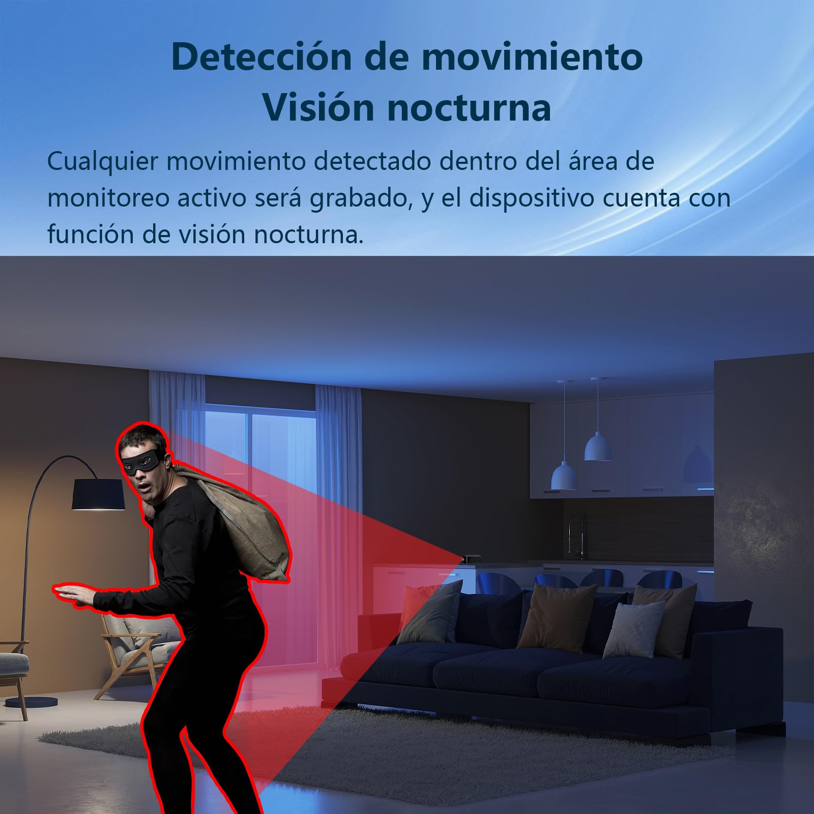 Cámara espía oculta de alta definición 1080P, mini cámara, cámara para niñeras, con detección de movimiento, apta para la vigilancia de seguridad de niños, ancianos, interiores y oficinas, sin Wi-Fi.