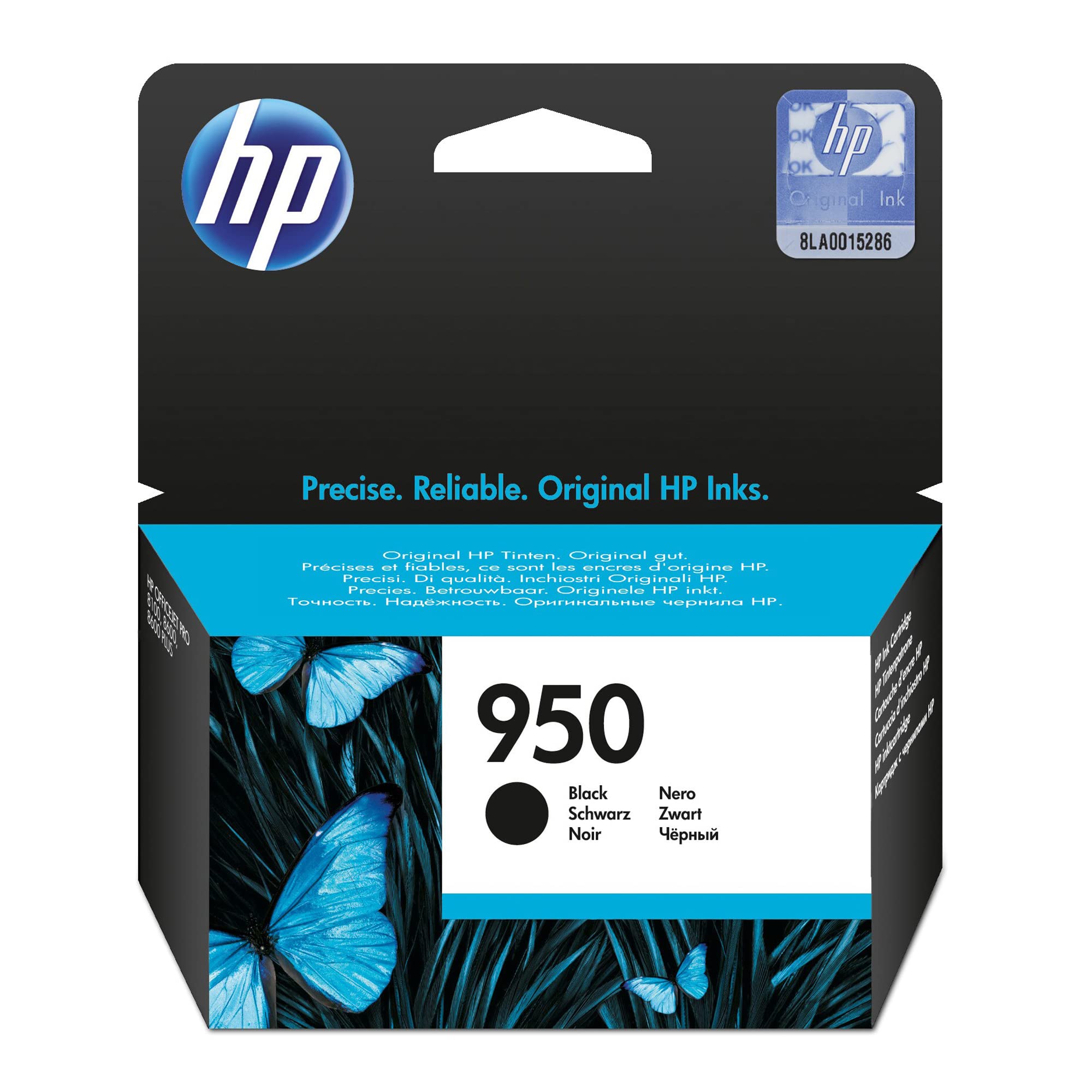 HP 950 Black Original Ink Cartridge (CN049AE) - Works with HP OfficeJet Pro 251, 276, 8100, 8600, 8610, 8616, 8620, 8640, 276dw