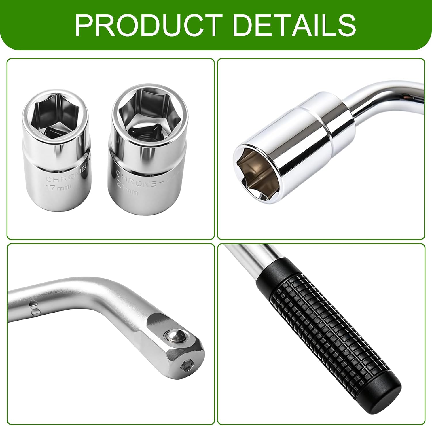 Telescoping Lug Wrench, Extended Lug Wheel Wrench, 1SET