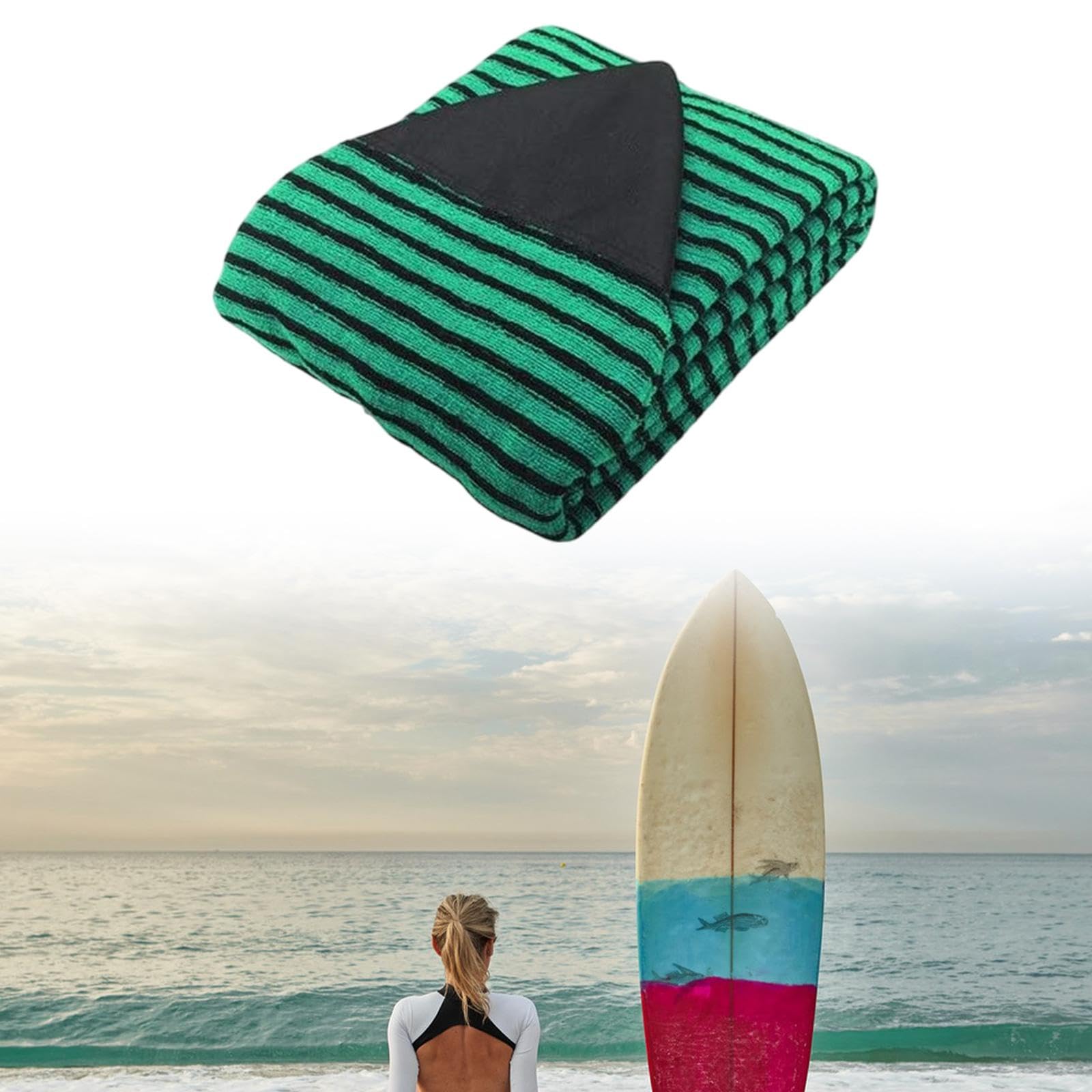 predolo Housse Rayée pour Planche de Surf, Sac de Rangement en Polyester pour Snowboard, Lengt 7.1ft