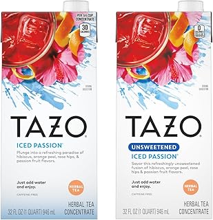 Tea Concentrate, (Iced Passion Herbal Tea, Unsweetened Iced Passion) (1ea) (Variety Pack)