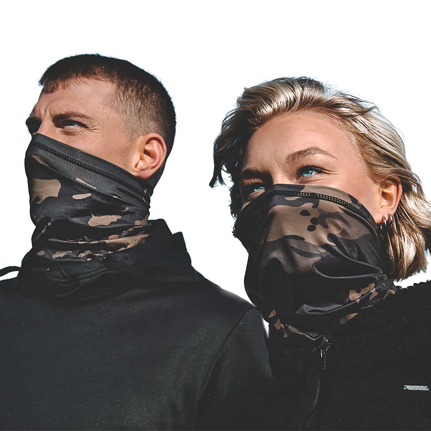 Johan & JohnCamo Neck Gaiter face mask - Breathable Gaiters for Men and Women - Outdoor Custom Sport Masks - Mens Washable Covering Bandanas for Sports Exercise - Cool Athletic Light Gators - Neck Gaiter camo