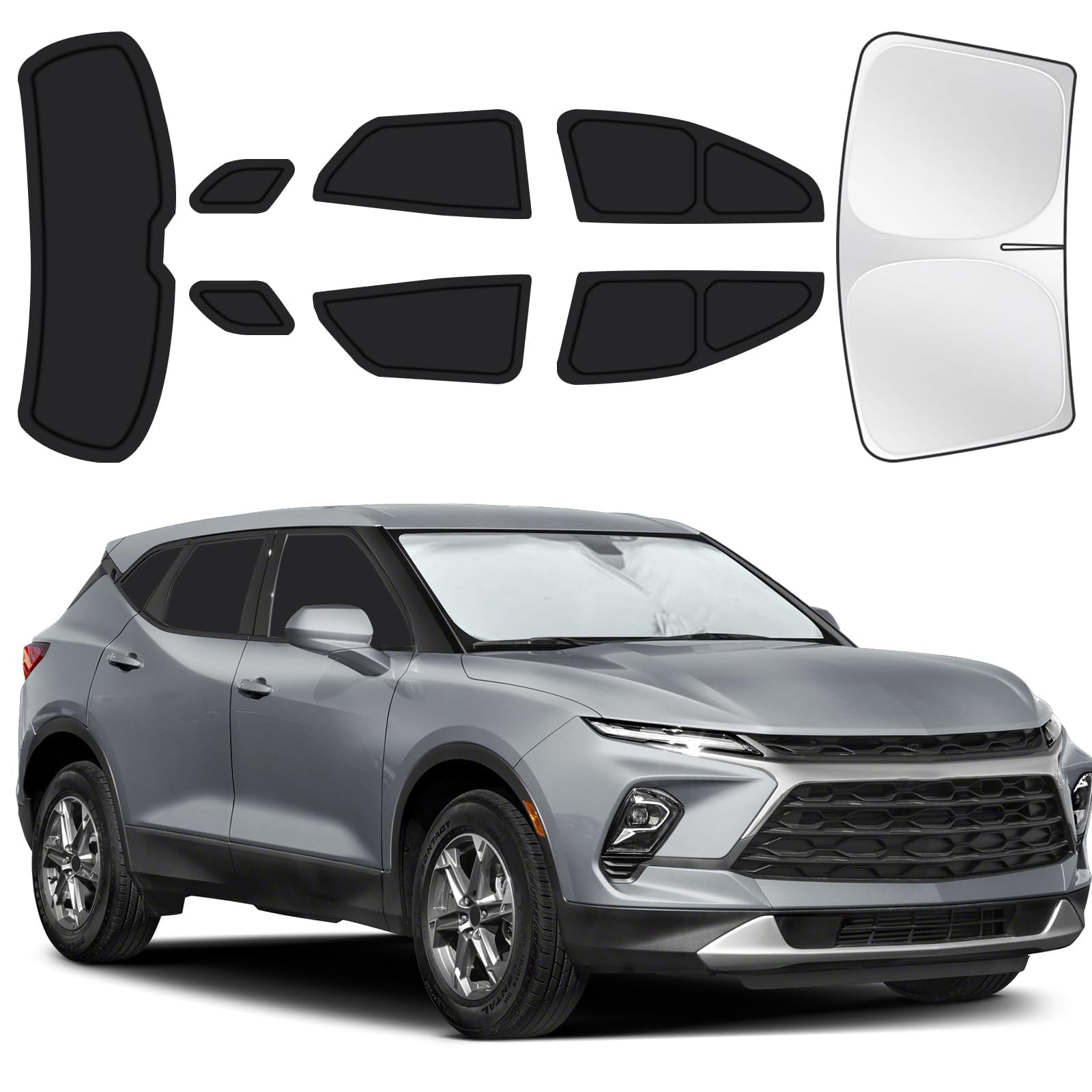 for Chevrolet Blazer 2019-2025 Car Window Shades, 8Pcs Full Window Covers