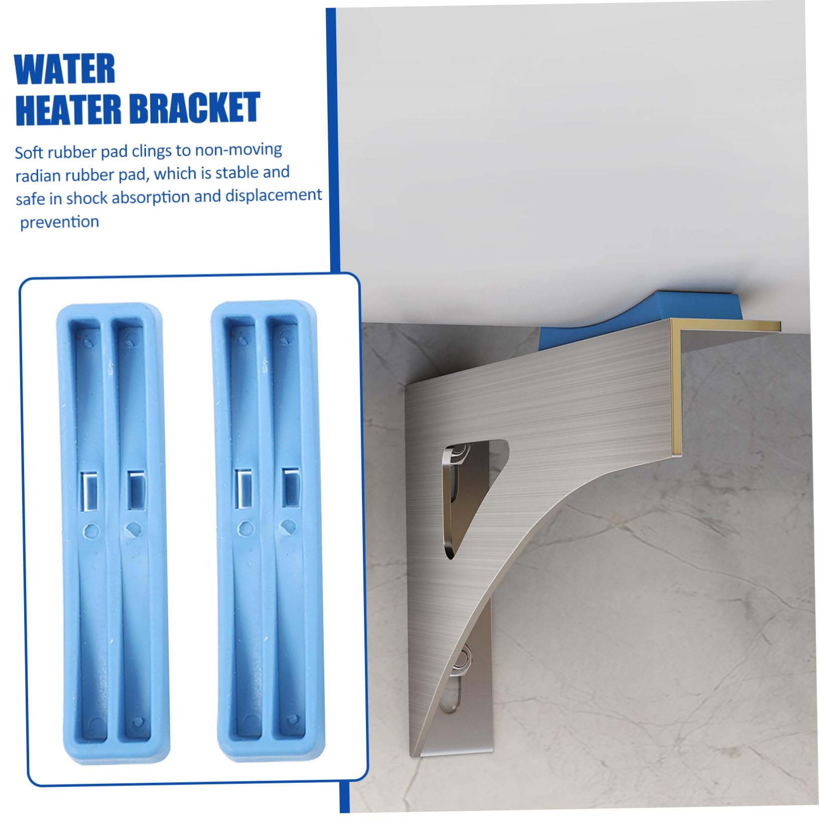 Estante para Calentador de Agua de Acero Inoxidable, Soporte Resistente Corrosión y Montaje en Pared, Paquete de 2 Piezas para Uso Doméstico