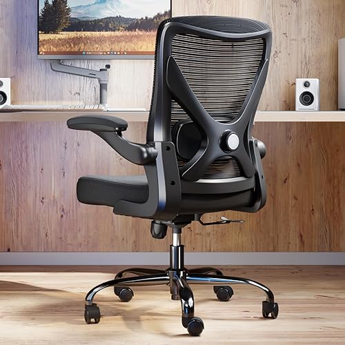Miniatura 9 de Silla de oficina ergonómica con soporte lumbar, sillas de escritorio ajustables para computadora en casa, juegos y trabajo, sillas de escritorio