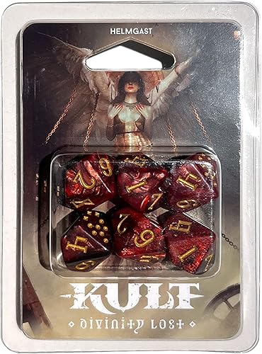 Impressions Kult Divinity Lost Juego de dados (EdiciĂłn Inferno) - Juego de dados de 6 piezas Impressions Kult Divinity Lost Juego de dados (EdiciĂłn Inferno) - Juego de dados de 6 piezas