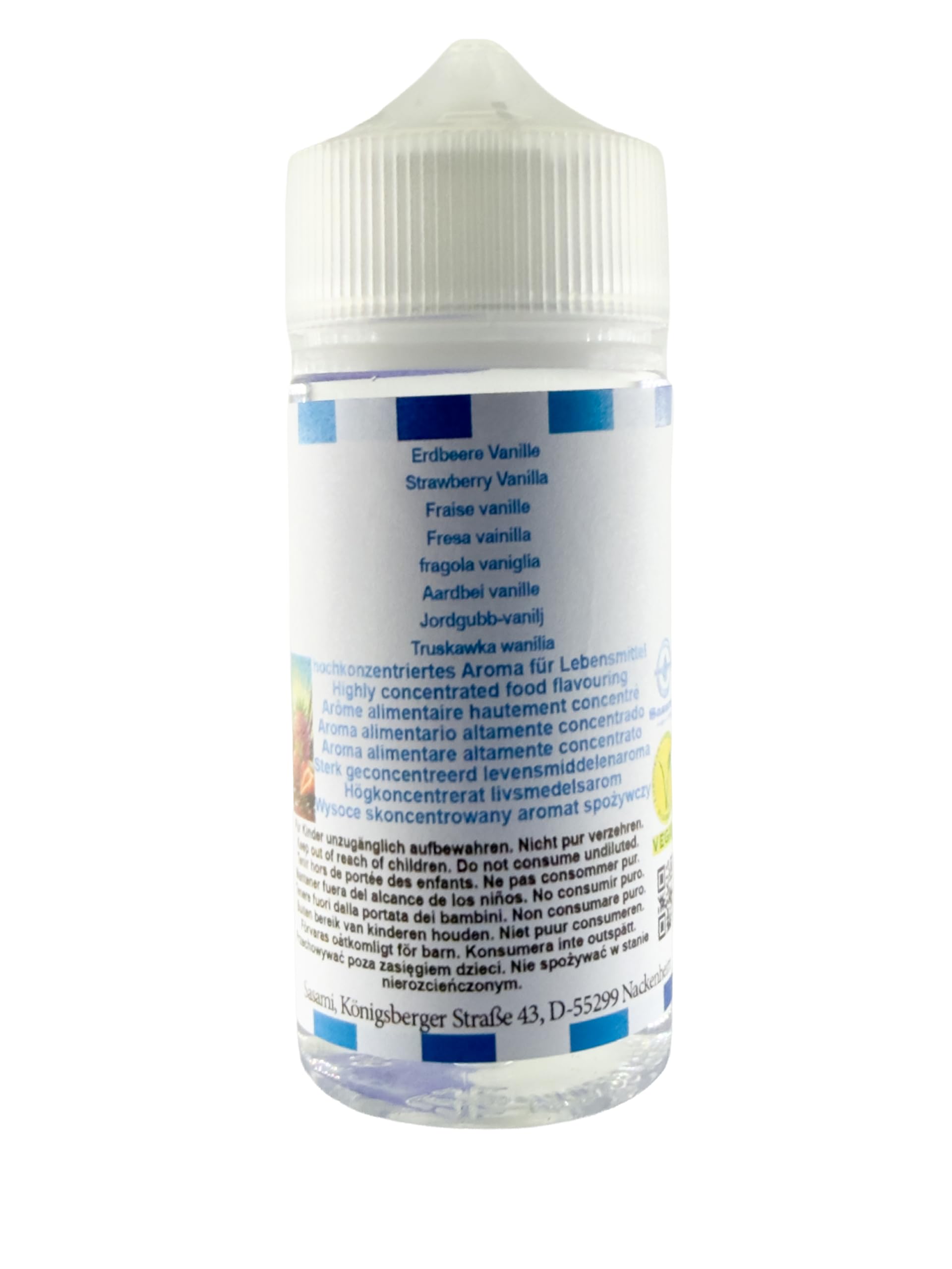 Truskawka wanilia aromat koncentrat – Wegański – Sasami – 100ml
