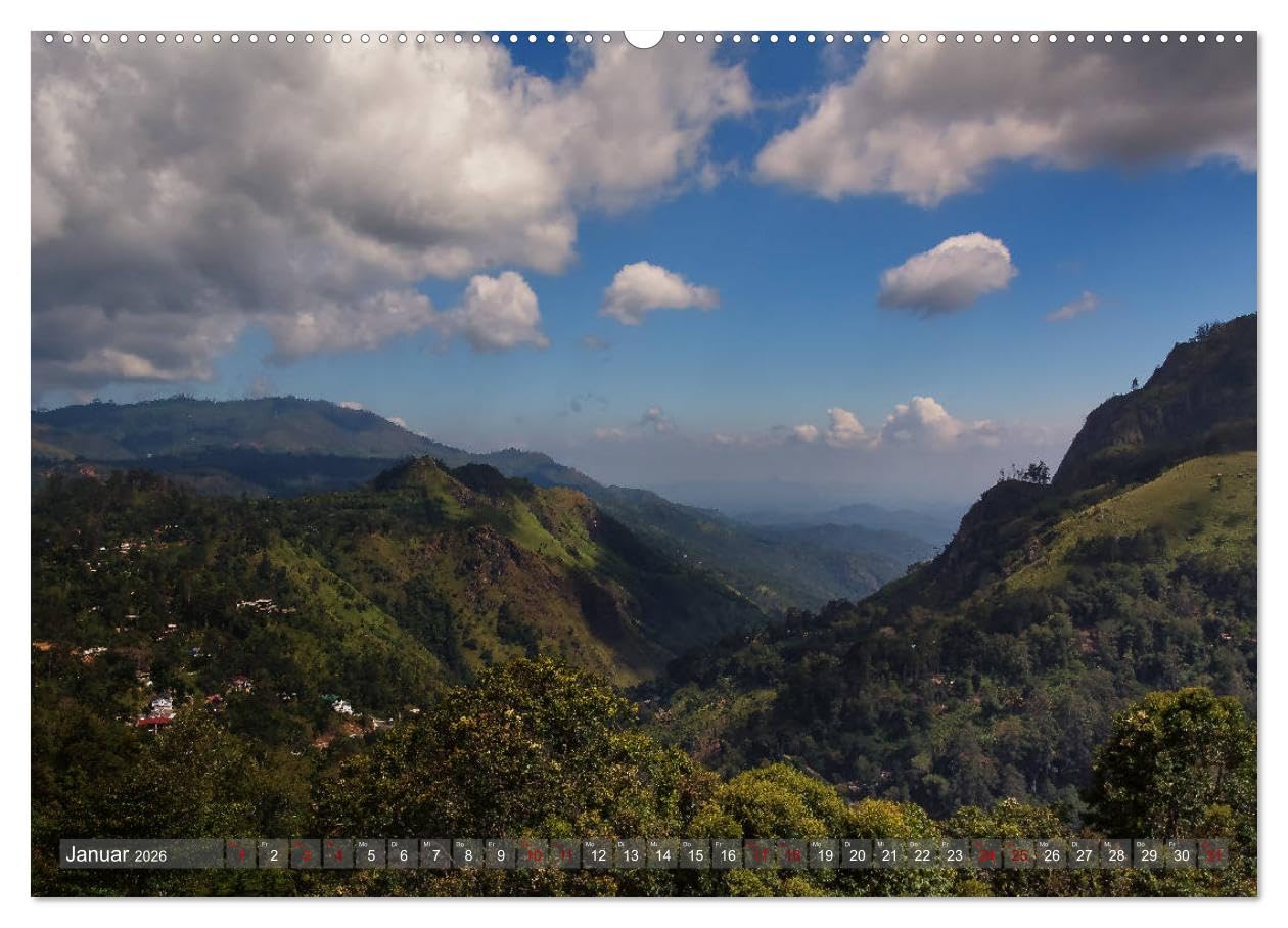 Reise nach Sri Lanka (hochwertiger Premium Wandkalender 2026 DIN A2 quer), Kunstdruck in Hochglanz: Traumhafte Insel im Indischen Ozean (CALVENDO Orte)