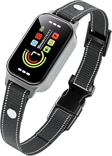 Collar antiladridos para perros pequeños, medianos y grandes (8-120 libras) Collar de entrenamiento antiladridos recargable inteligente con 7