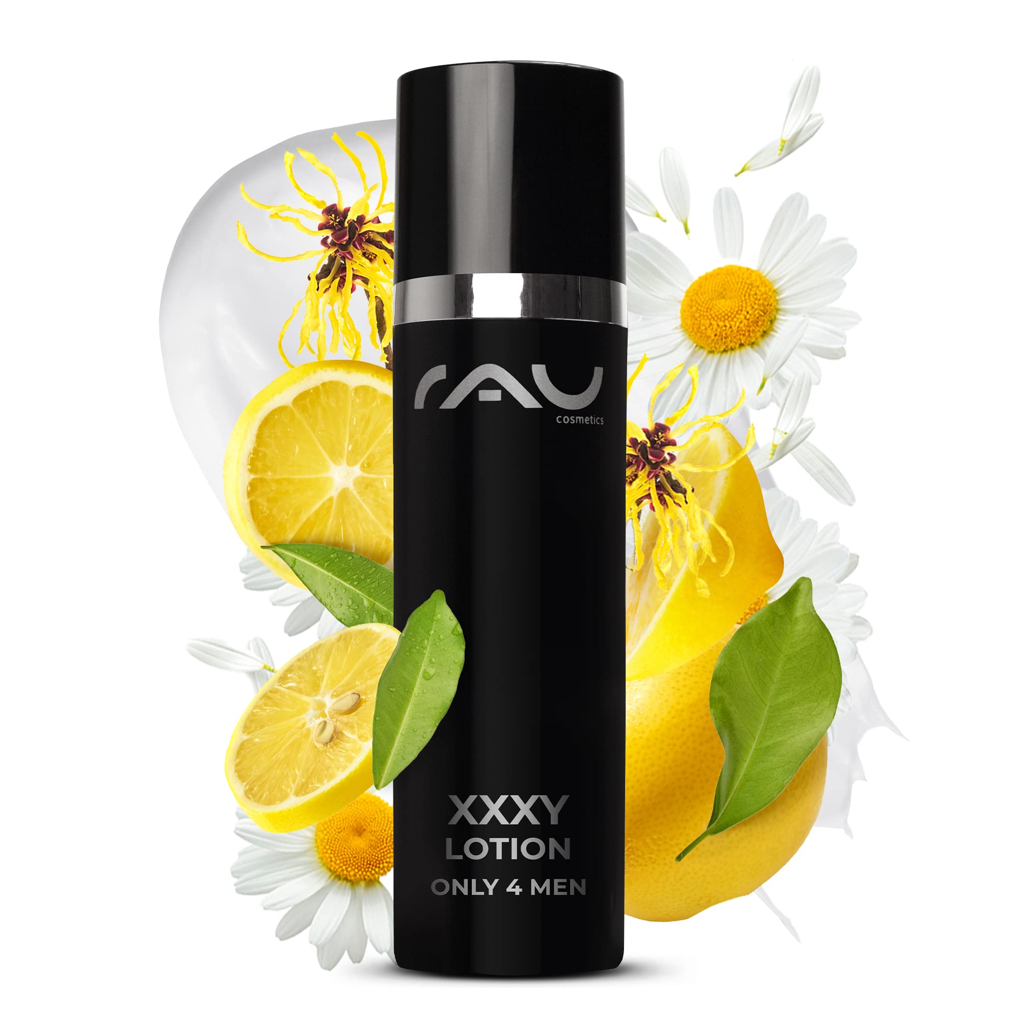 RAU Cosmetics Männer Gesichtscreme Anti-Aging 50 ml - Intensive Feuchtigkeitspflege mit Urea, Panthenol & Bisabolol - Aftershave Creme für trockene & reife Männerhaut - Made in Germany