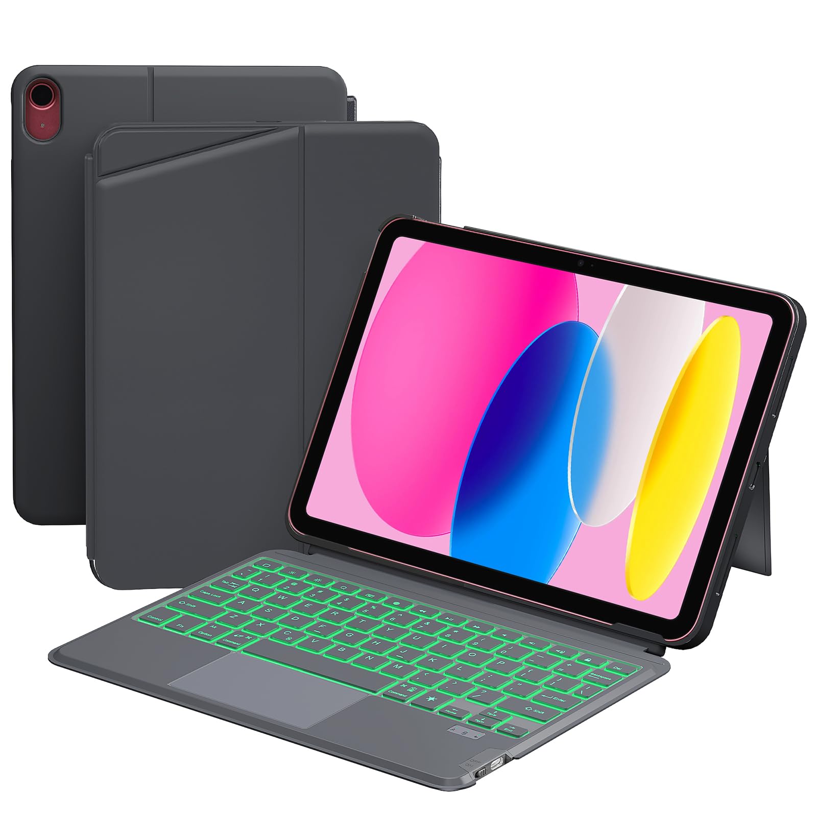 EHLCYS Custodia Tastiera per iPad 10 Generazione/(A16) 11 Generation (11/10.9 pollici, 2025/2022), Con Mouse QWERTY Tastiera Bluetooth Staccabile Custodia Tastiera con Portapenne,Nero EHLCYS Custodia Tastiera per iPad 10 Generazione/(A16) 11 Generation (11/10.9 pollici, 2025/2022), Con Mouse QWERTY Tastiera Bluetooth Staccabile Custodia Tastiera con Portapenne,Nero