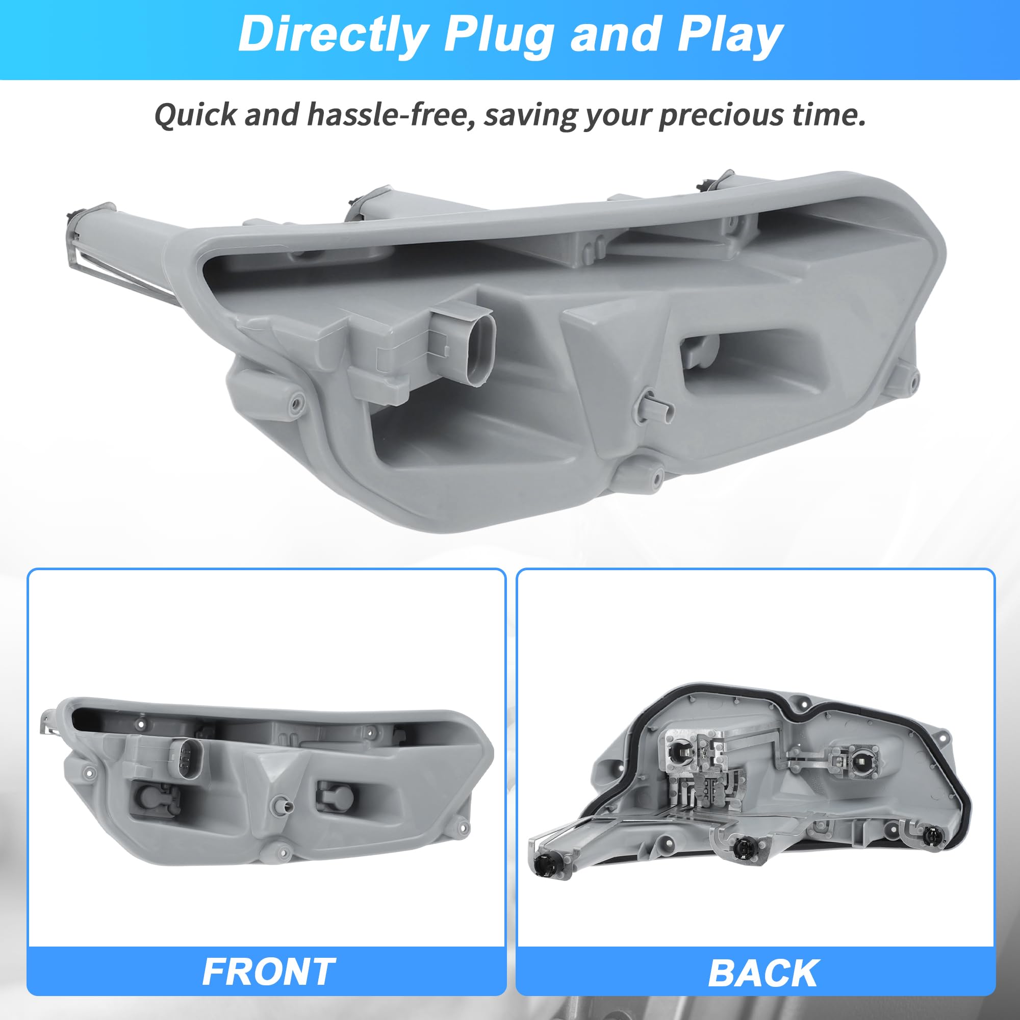 Supporto Portalampade Posteriore Destro per Audi TT MK2 2006-2014 Supporto Portalampade con Spina Presa Lampada Sostituisce 8J0945258A