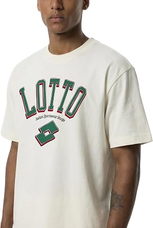 LOTTO Men's Legends Live Here Short Sleeve T-Shirt Tailored Fit, Breathable Comfort, Lightweight Design, Game-Ready Style