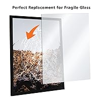 Vista 4 de Egofine Hojas de plexiglás de acrílico, paquete de 20 unidades de 8 x 10 pulgadas, 0.04 pulgadas de grosor, plástico transparente fundido