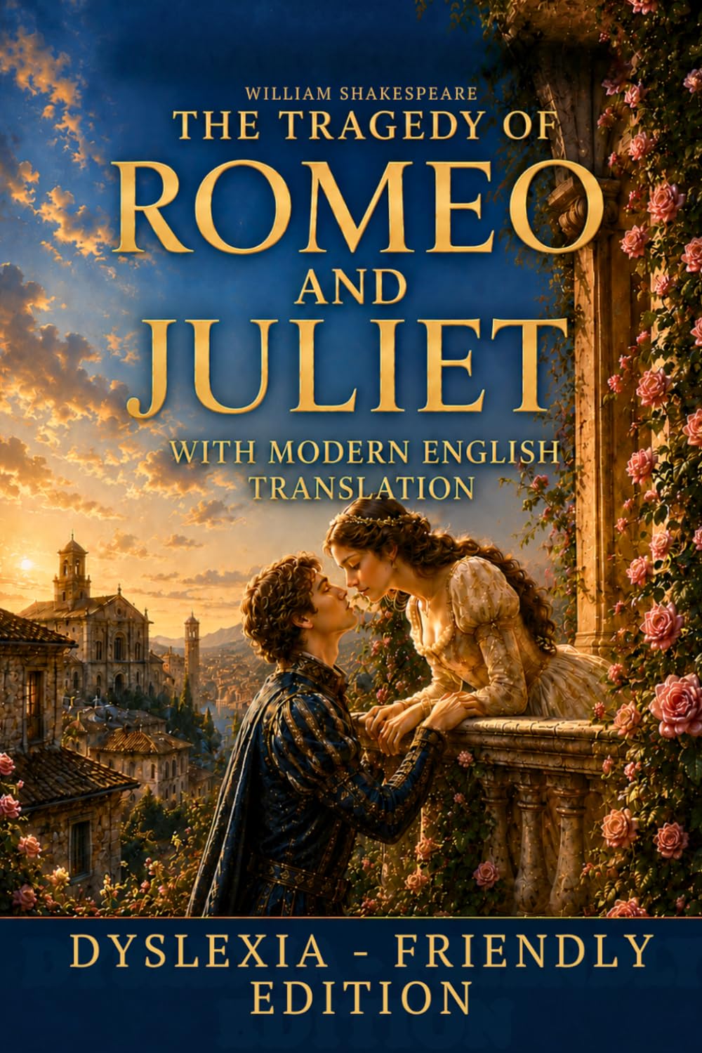 THE TRAGEDY OF ROMEO AND JULIET WITH MODERN ENGLISH TRANSLATION: DYSLEXIA-FRIENDLY EDITION