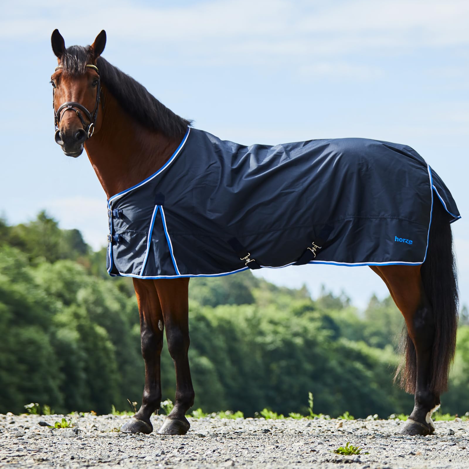 HORZE Glasgow 125 - Manta impermeable (350 g), color azul
