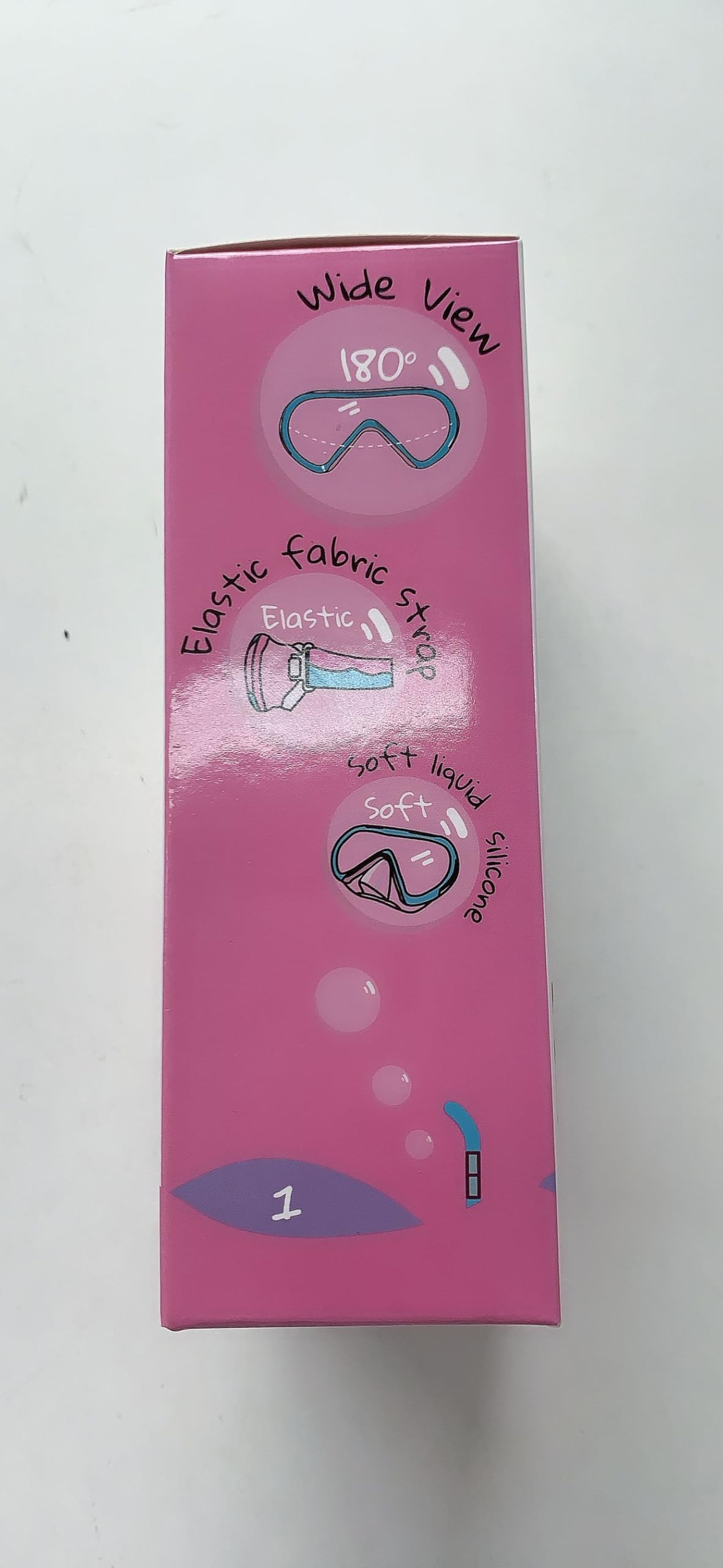 Supertrip Gafas de natación para niños con Cubierta de Nariz para niños de 6 a 14 años,Correa de Tela de Vidrio Templado,máscara de esnórquel para chicos y niñas,Piscina y Playa